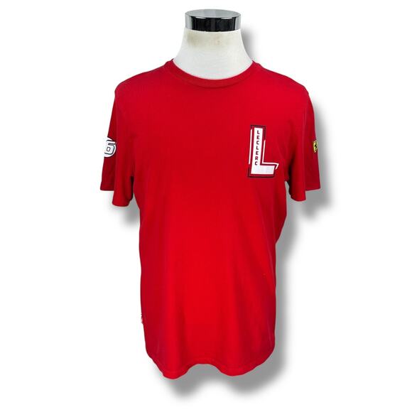 Stichd Scuderia Ferrari Race Team Charles Leclerc #16 T-Shirt Men's Large Red - Picture 1 of 12